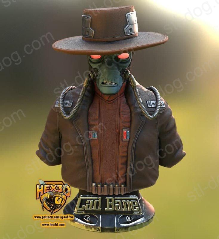 Star Wars（星球大战）Cad Bane（卡德·班恩）3D打印图纸
